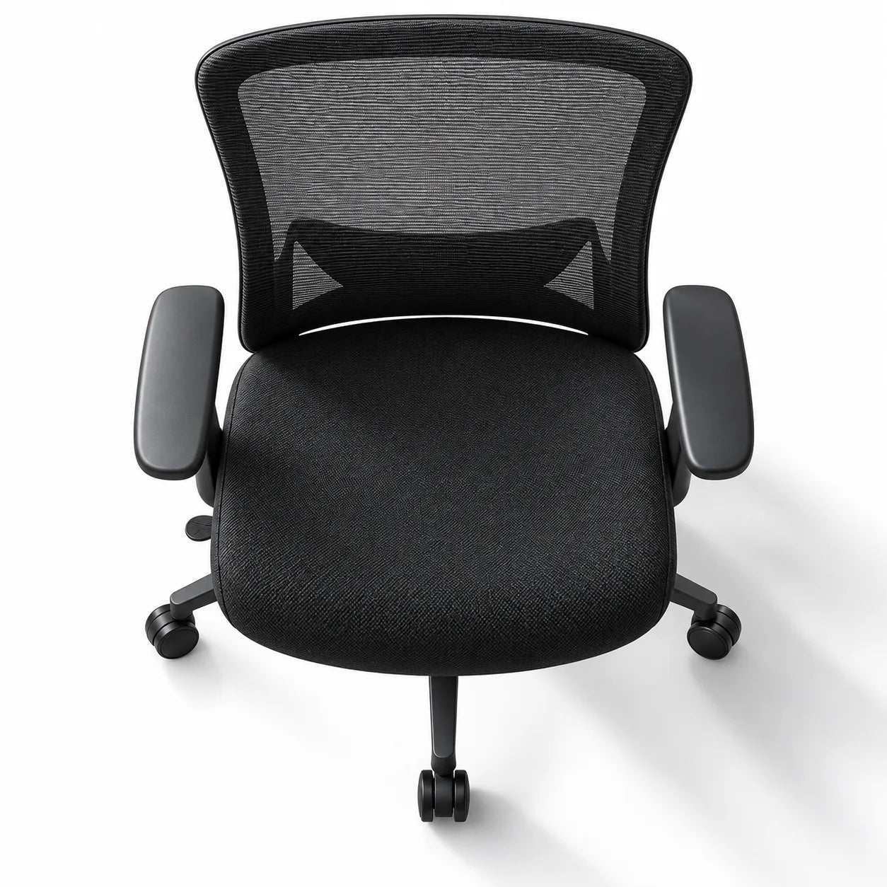 Bovenaanzicht van de Ergonivo ergonomische bureaustoel